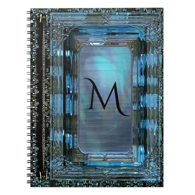 Dawn Elegant Monogram Spiral Notebook (Front)