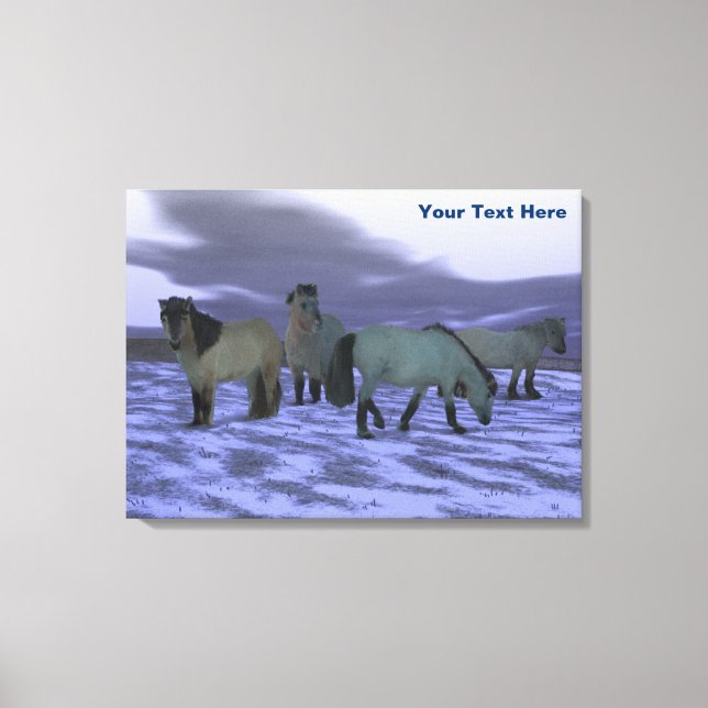 Dawn Horse Canvas Print (Front)