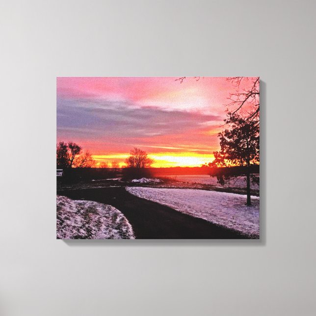 DAWN IN WINTER CANVAS PRINT (Front)