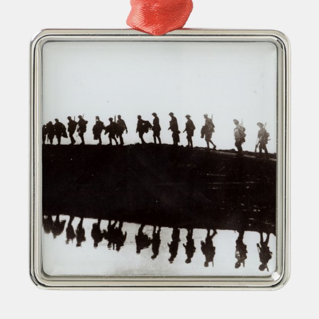 Dawn March Metal Tree Decoration (Front)