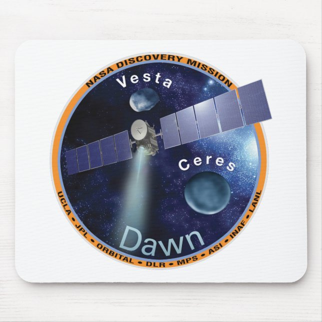 Dawn Mission Patch  Mouse Pad (Front)
