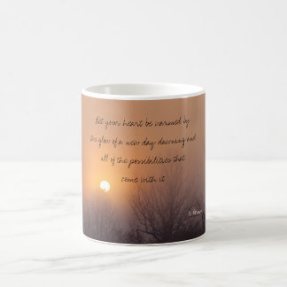 dawn mist, Let your heart be warmed by the glow... Coffee Mug
