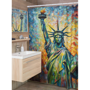 Dawn of Liberty, custom Shower Curtain