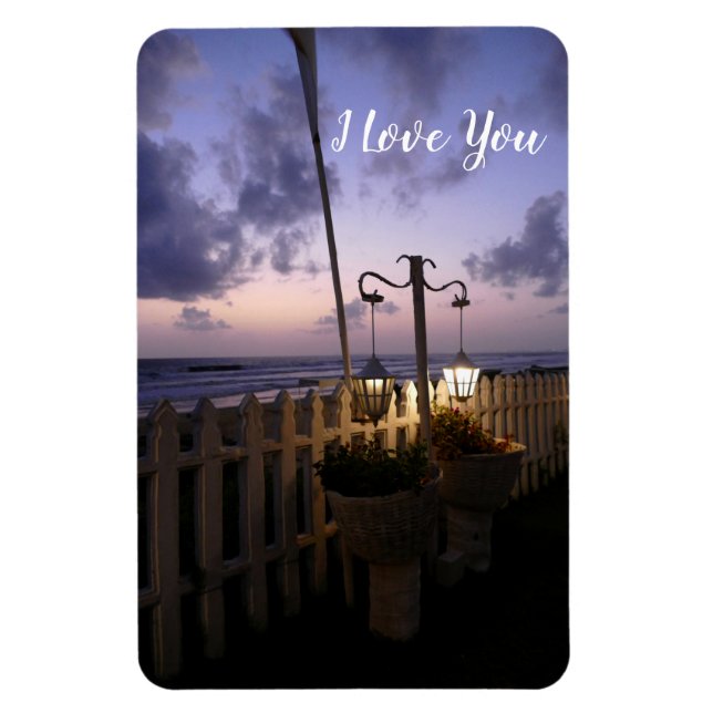 Dawn on the Beach Magnet (Vertical)