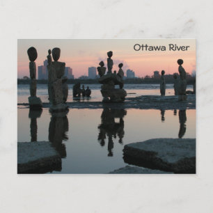 Dawn on the Ottawa River. Postcard