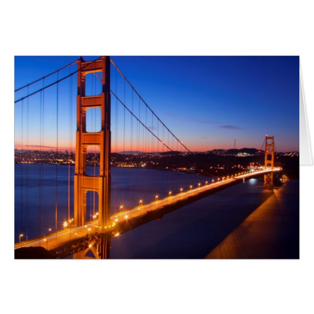 Dawn over San Francisco and Golden Gate Bridge. (Front Horizontal)