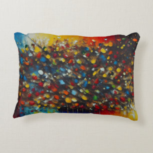 Dawn overture over New York abstract print Decorative Cushion