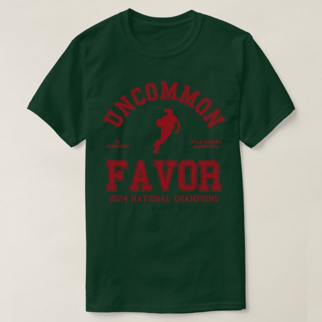 Dawn Staley Uncommon Favour 2024 National Champion T-Shirt (Design Front)