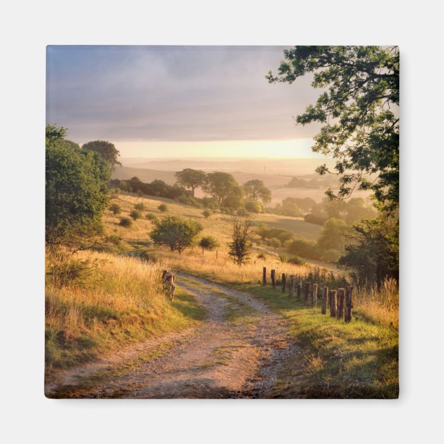 Dawn Sunshine | English Countryside Magnet (Front)