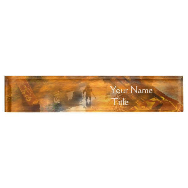 DAWNING DARK/ ALIEN WORLDS Science Fiction,Sci-Fi Nameplate (Front)