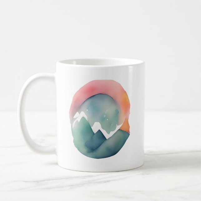 Dawn's Embrace in the Mountains Coffee Mug (Left)
