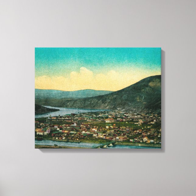 Dawson, Alaska Yukon Territory Town View Canvas Print (Front)