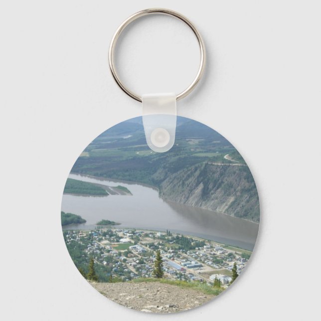Dawson City, Yukon Key Ring (Front)