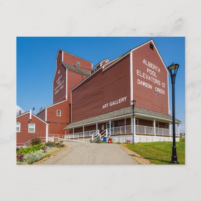 Dawson Creek's historic grain film in A Postcard (Front)