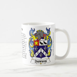 Dawson Family Coat of Arm mug