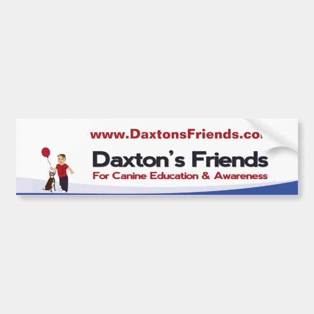 Daxton's Friends Official Bumper Sticker (Front)