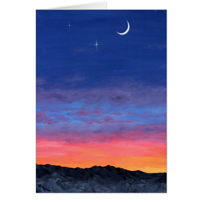 day2night Colourful Sunset Painting (Front)