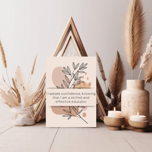 Day 15 Teacher Affirmation Mental Health Card (Teacher affirmation card
)