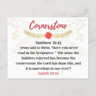 Day 18. Names Of Jesus | Cornerstone Advent  Postcard