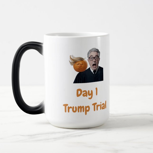 Day 1 Trump Trial Magic Mug (Left)