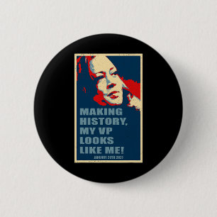 Day 2021 Kamala Harris 6 Cm Round Badge