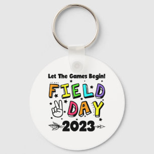 Day 2023 Let The Games Begin Kids Boys Girls Teach Key Ring