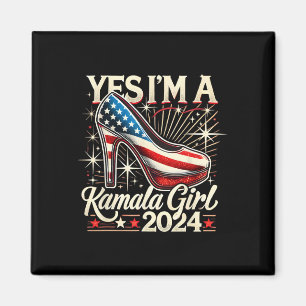 Day 2024 Yes I'm A Kamala Girl 2024 Kamala Harris  Magnet