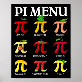 Day 314 menu funny fruit pie menu teachers math poster