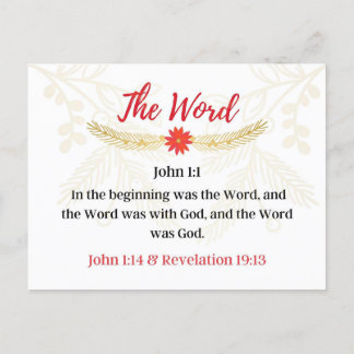 Day 5. Names Of Jesus | The Word |Advent Postcard