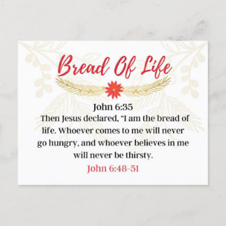 Day 7. Names Of Jesus | Bread Of Life | Advent  Postcard