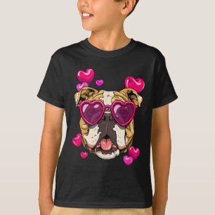 Day American Bulldog Heart Couples Dog Lover T-Shirt
