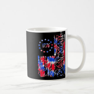 Day American Flag Patriotic 1776 We The Tie Dye Coffee Mug
