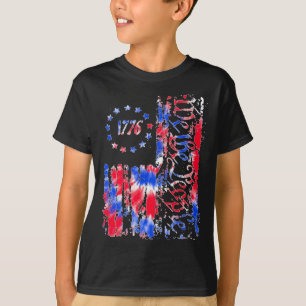 Day American Flag Patriotic 1776 We The Tie Dye  T-Shirt