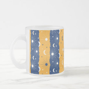 Day and Night 2 Frosted Glass Coffee Mug