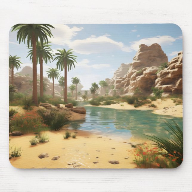 Day at Oasis Mouse Pad (Front)