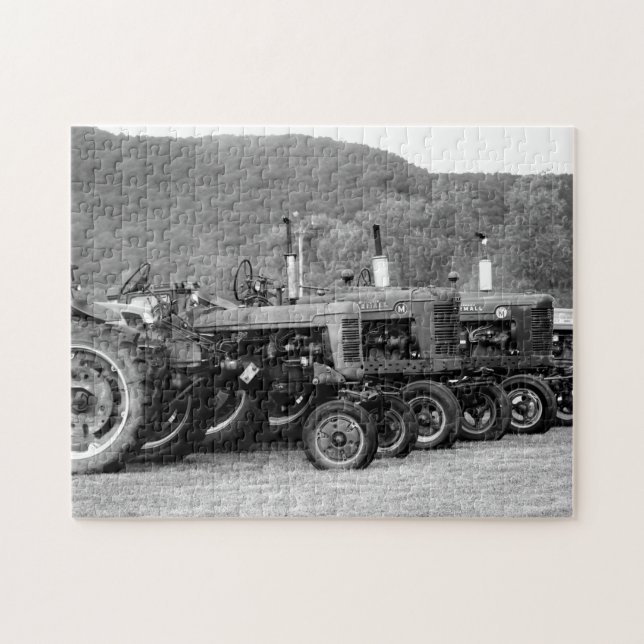 Day at The Antique Tractor Show Family Fun Time Jigsaw Puzzle (Horizontal)