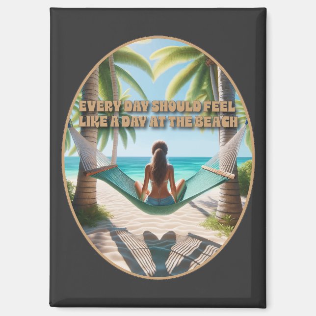 Day at the beach magnet (Front)