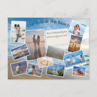 Day at the Beach Photo Collage Template