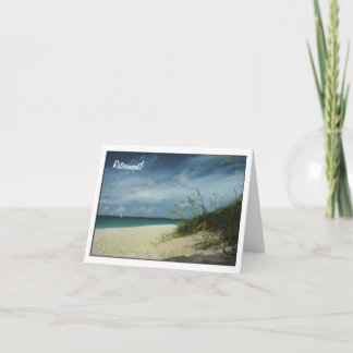 Day at the Beach Retirement Card