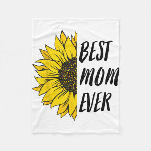 Day Best Mum Ever From Daughter Son Mum Kids Fleece Blanket