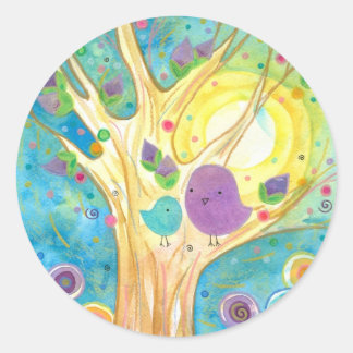 Day Break Classic Round Sticker