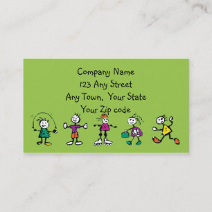 day care,child care, teacher or babysitting business card