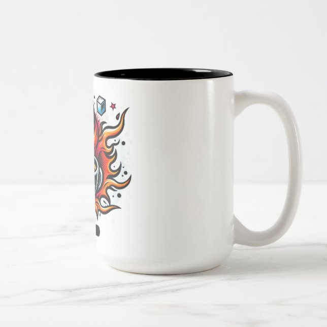 Day Coffee  Two-Tone Coffee Mug (Right)