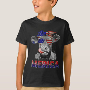Day Cow Merica 4th Of July Cows Lovers T-Shirt