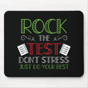 Day Do Your Best State Testing Teacher Student Boy Mouse Pad