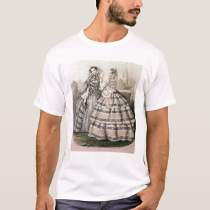 Day Dress for 1858, engraved by Barreau T-Shirt