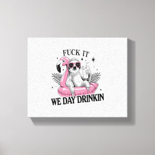 Day drinkin Sloth Canvas Print
