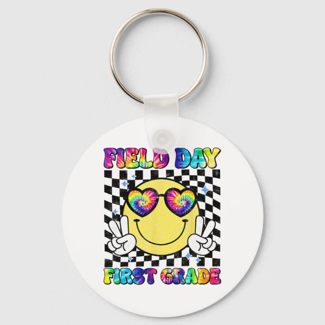 Day First Grade Student Teacher Last Day Of School Key Ring (Front)