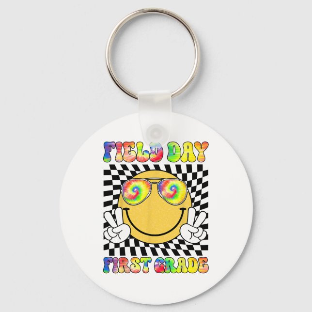 Day First Grade Student Teacher Last Day Of School Key Ring (Front)