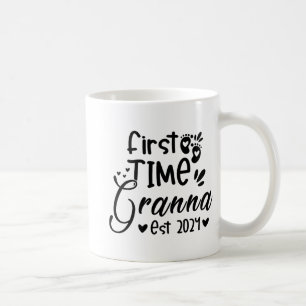 Day First Time Granna Est 2024  Coffee Mug